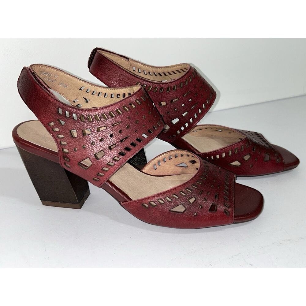 Spring Step L'Artiste Zemora Women’s Sandals Bordeaux Size 41 US 9.5 - 10